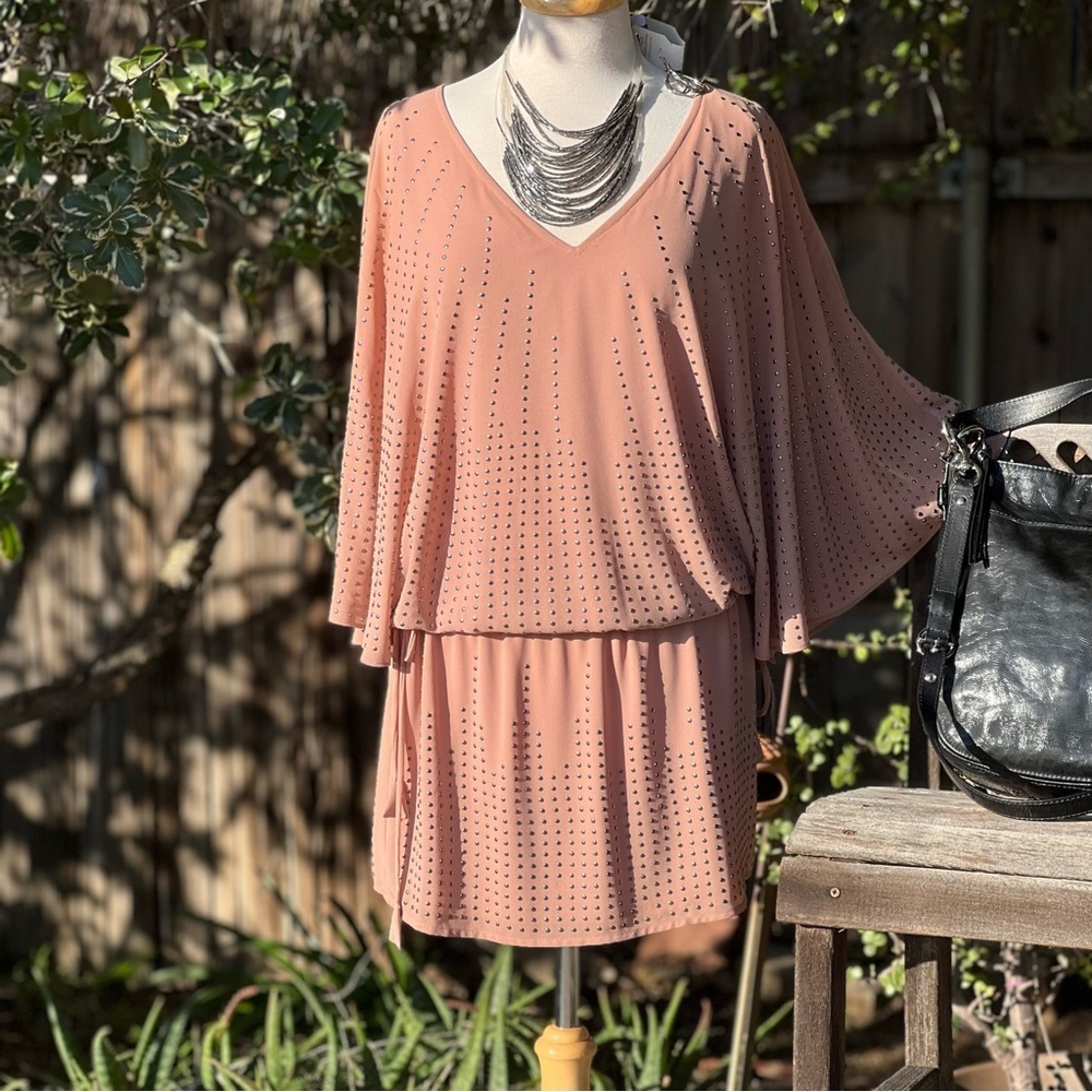 BLAQUE LABEL Blush pink studded flowy tunic|dress|size small